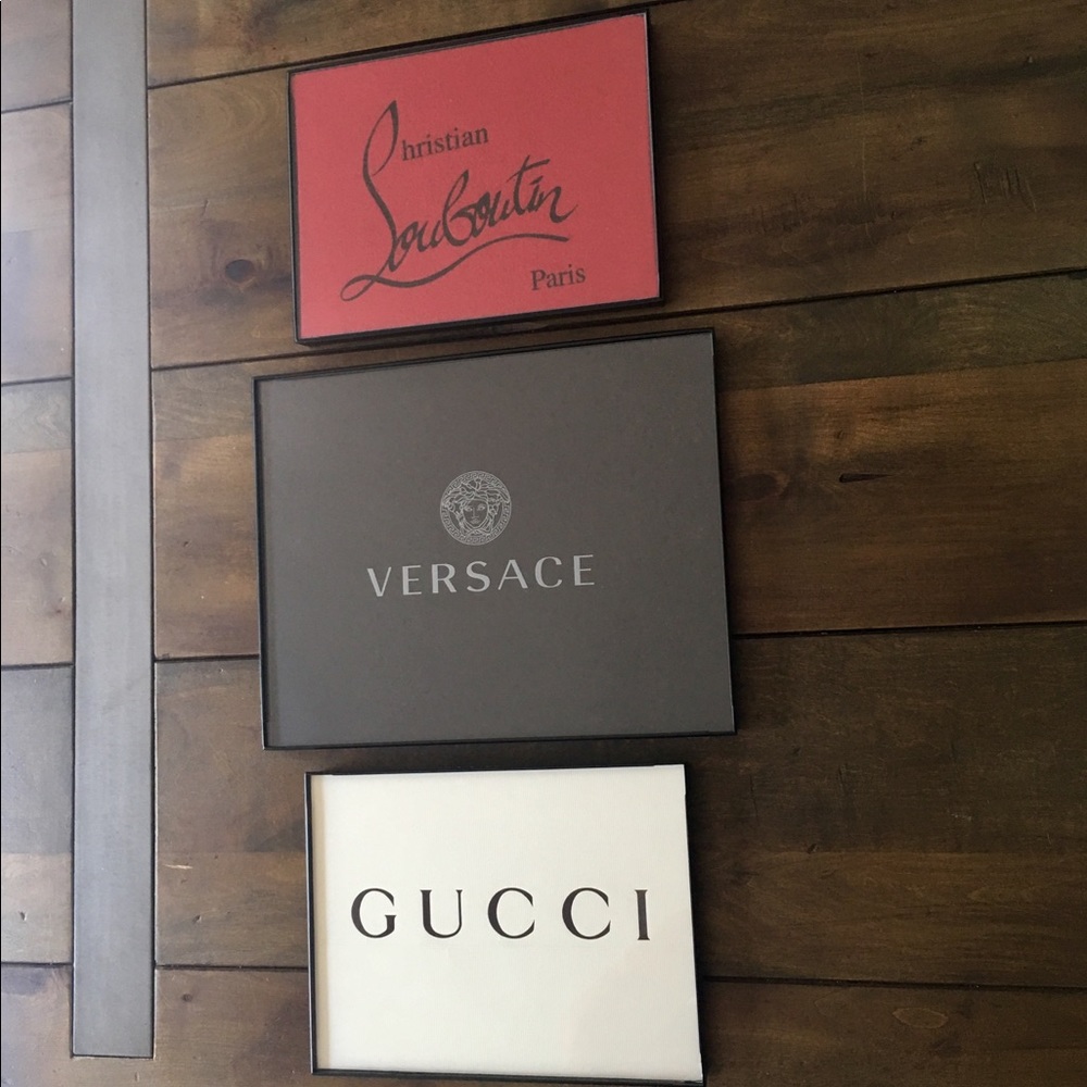 Versace Gucci Louboutin bag set